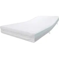Dibapur Duo Kern orthopedisch matras (160x200 cm) (RG37), koudschuimmatras met een kern van ongeveer H3/8 cm + H2/8 cm, met een gestikte dubbele laag tijk, totale hoogte ongeveer 16,5 cm