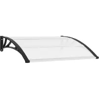 Syfax Deurluifel 120x75 cm PC zwart en transparant