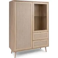 GuenstigEinrichten Buffetkast met 2 deuren 2 laden h139 cm rotanprint bali