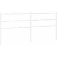 vidaXL Vervangend hoofdbord 193 cm metaal wit