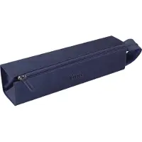 Rhodia 319035C, pennenetui met harde schaal, kunstleer, textiel, paars, effen, met rits, 230 mm