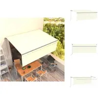 vidaXL Uitschuifbare Luifel - 4 x 3m - Aluminium Frame - Polyester - UV- en Waterbestendig - Verstelbaar - Vensterzonwering