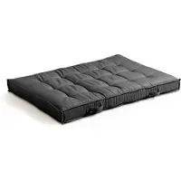 Oviala - Matras voor antraciet gestoffeerde palletkussen 120x80cm - Cuzco