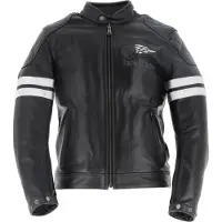 Helstons Jake Speed Leren Buffalo Jas Zwart Wit Maat S