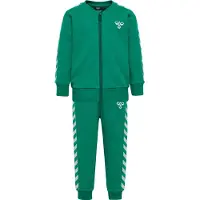 Hummel Trainingspak groen / wit