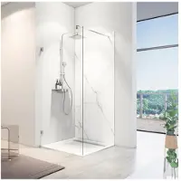 Schulte achterwand - Softtouch - steen marmer Bianco - 150x255 - muurdecoratie - badkamer wandpanelen - muurbekleding -zelf inkortbaar en zelfklevend