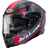 Caberg CabergAvalonXOpticMatZwartGrijsRoodIntegraalhelm Maat M