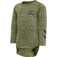 Hummel Romper l/s - hmlConnor - Capulet Olive - - 56 - Rompers Lange Mouw