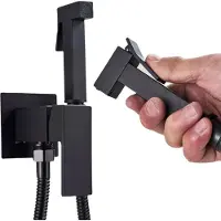 ARI Bidetkraan Classic, met keramische ventiel, temperatuurregeling voor het water, perlator voor het vullen, zwarte matte afwerking