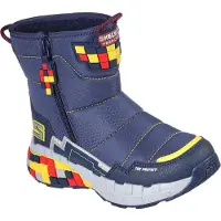 SKECHERS Mega Craft - Cuboforce 402198L-NVRD, voor een jongen, Marineblauw, Sneeuw laarzen,Laarzen, maat: 32
