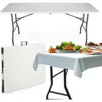 Outtec Inklapbare Tafel - Vouwtafel - Klaptafel - Campingtafel - Plooitafel - Partytafel - Buffettafel - 180 x 70 x 74 cm