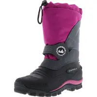 Spirale kinderwinterlaarzen voor meisjes, gevoerd, sneeuwlaarzen, paars, maat: 34, kleur: paars