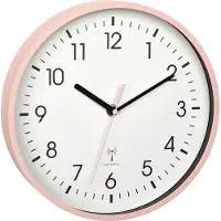 TFA-Dostmann Analoge wandklok met glazen afdekking en secondewijzer, model 60.3550.16, van