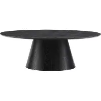 Vente-unique Salontafel in MDF - Zwart - ANTELADA