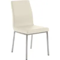 CLP Essstoel Colmar, roestvrijstalen frame, crème kleur