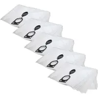 VHBW 50 stuks stofzakken, compatibel met de Hitachi RNT 1225 stofzuiger - 46,2 cm x 36,1 cm, wit