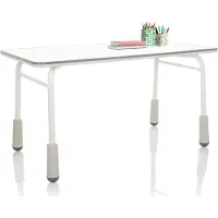 Hjh OFFICE Kinderbureau KID GRO T 120x60 cm in hoogte verstelbaar lichtgrijs