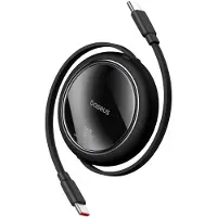 Baseus - Free2Draw - Mini USB-C - USB-C 100W 1m intrekbare kabel - zwart