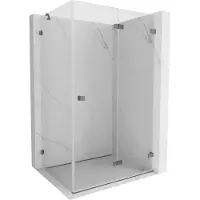 Mexen Lunar-F vouwwand douchecabine rechts 85 x 80 , transparant, gun metal - 836-085-080-95-00-P