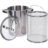 Excellent houseware Aspergepan met glazen deksel - 4.2 liter