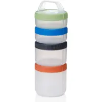Humangear - Stax - Large - Clear/Spectrum - Starter 4-pack - opbergdoos - stapelbaar