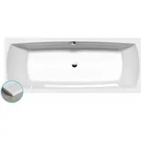 Polysan Lily Slim Rechthoekig bad 170x70x39cm, wit