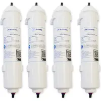 Allspares Waterfilter (4 St.) voor Koelkasten geschikt voor o.a. Samsung DA29-10105J / HAFEX/EXP / EF-9603 / WSF-100, LG 5231JA2010B / ADQ73693903 / ADQ736939 en WPRO USC100