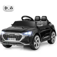 Costway 12V Elektrische Auto voor kinderen - audi SQ8 - zwart