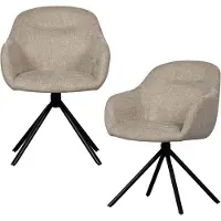 Woood eetkamerstoel (set van 2) Jaki