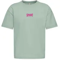 ONLY KIDS GIRL T-shirt met backprint lichtgroen Meisjes Katoen Ronde hals - maat 122/128