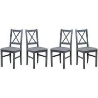LeafDesign Eetkamerstoel set 4x "Nilo 10", grafietkleur, merk hygge 91