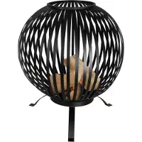 Esschert Design Vuurkorf Design Strepen Zwart