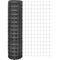 vidaXL Euroomheining, staal, 10 x 1,5 meter, grijs
