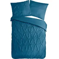 Pure Dekbedovertrek Micropercal Elegance - dark green 240x200/220cm