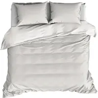 De Witte Lietaer Dekbedovertrek Olivia Sand Satijn-240 x 200 / 220 cm | Lits-Jumeaux