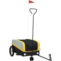 Syfax Fietstrailer 30 kg ijzer zwart en geel