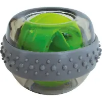 Schildkröt Fitness Spinball, Hand- und Armtrainer, grau/grün Durchmesser: 70 mm, 255 g, der kleine Rotor schafft dur...
