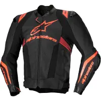 Alpinestars Missile Ignition V3 geperforeerde motorfiets lederen jas