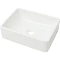 Syfax Wastafel wit 41x30x12 cm keramiek