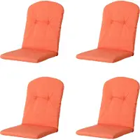 Madison kuipstoelkussen hoge rug panama flame orange ca. 96x45 cm set van
