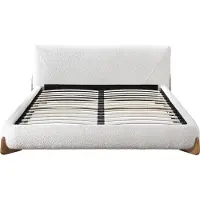 Vente-unique Bedframe stof wit 160 x 200 cm GAMURA
