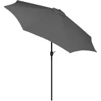 Springos Parasol Parasols Kantelbaar Met Ventilatie Antraciet Ø300 cm