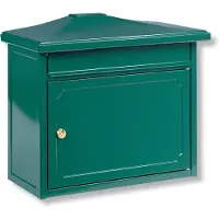 Burg wachter Burg-wächter Wandbrievenbus Kopenhagen 882 - Staal - Groen - 41x34,5x20,5 Cm