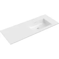 Mexen Otis in het blad verzonken wastafel rechts 121 x 46,5 cm, wit glans - 25181200P