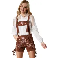 TecTake Lederhose Ammersee XL - verkleedkleding kostuum halloween verkleden feestkleding carnavalskleding carnaval feestkledij partykleding - 302813