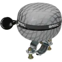 Basil Bike Bell Black 60 mm zilver