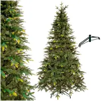 Springos Kunstkerstboom | Natuurlijk Sparrenhout | 220 cm | Zonder Verlichting