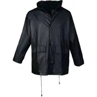Asatex PU regenjack | maat M | zwart | 100 % PES | 1 stuk - PJC/M/10 PJC/M/10