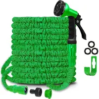 Markenlos Flexibele, uitbreidbare slang met 8 functies - Blauw of groen - 15 meter (50 voet)