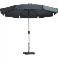 Madison Parasol Flores Luxe 300 cm grijs PAC2P014 online kopen